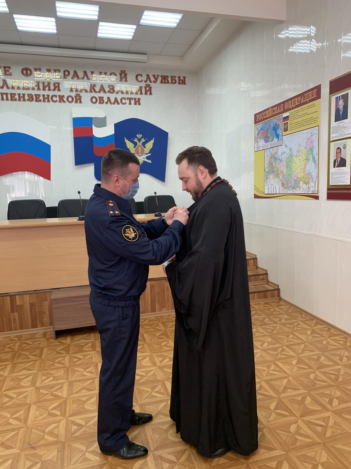 Протоиерей Антоний Шварёв награжден серебряной медалью "За вклад в развитие уголовно-исполнительной системы"