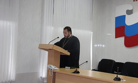 Протоиерей Антоний Шварёв провел лекцию о нетерпимости к коррупционным правонарушениям в пенитенциарном ведомстве