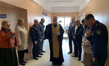 Протоиерей Антоний Шварев принял участие в открытии исправительного центра в Беково 