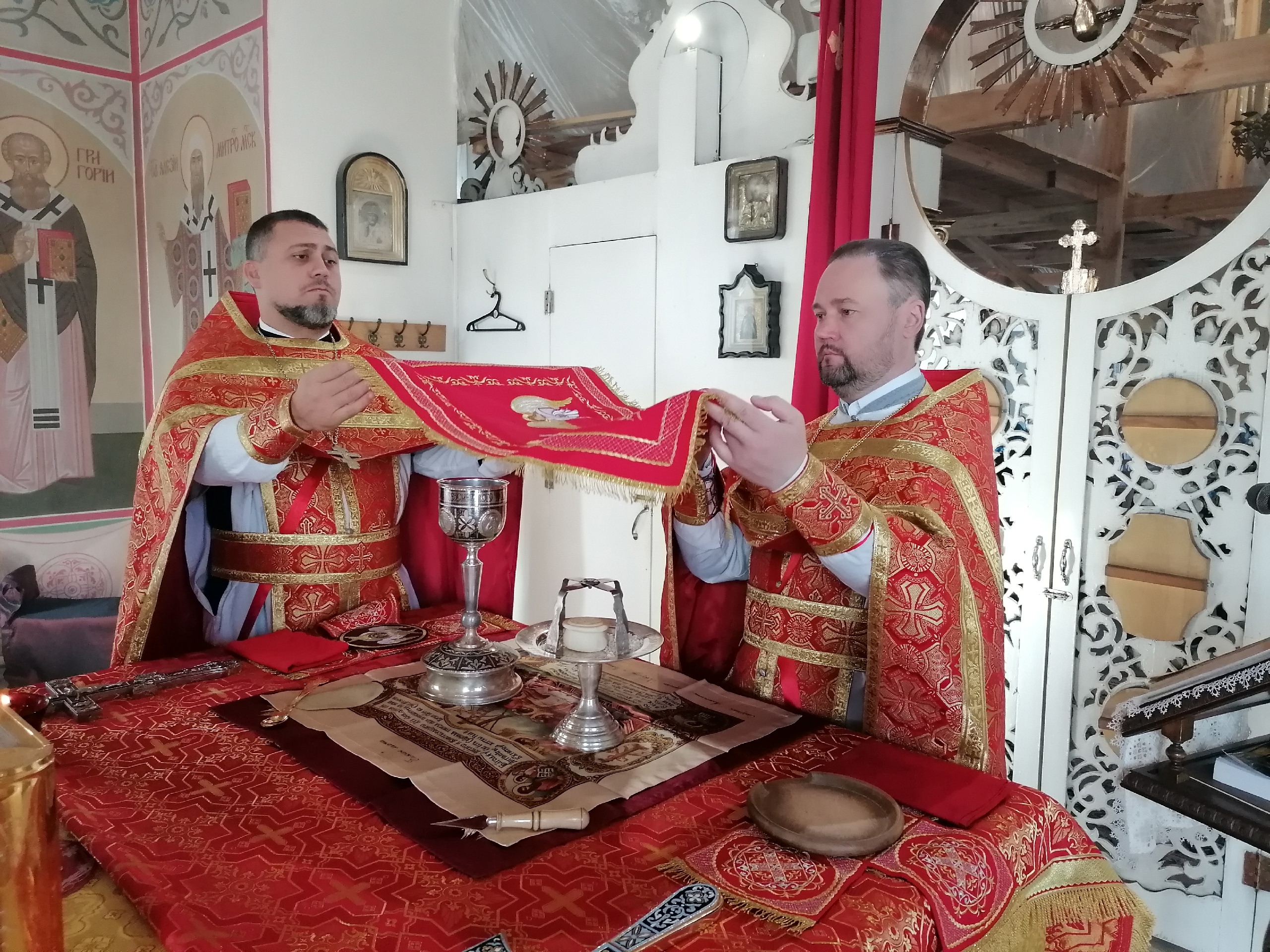 В день Усекновения главы Иоанна Предтечи протоиерей Александр Филиппов совершил литургию