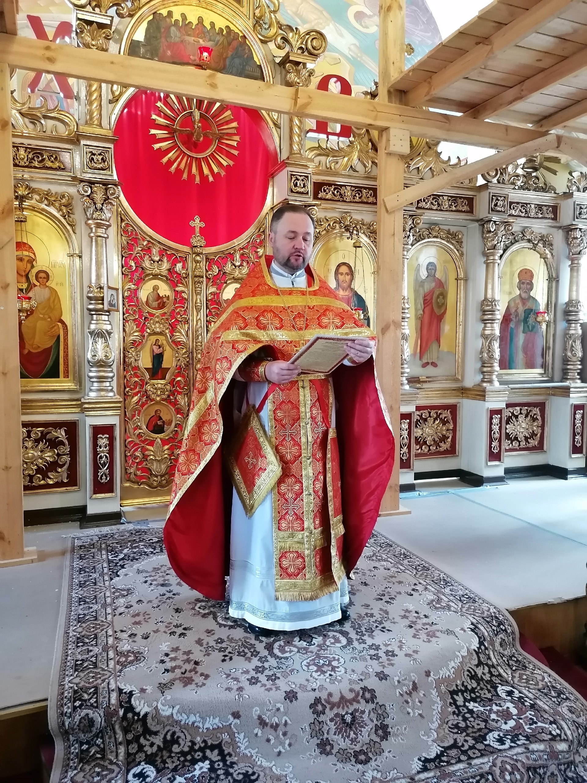 В день Усекновения главы Иоанна Предтечи протоиерей Александр Филиппов совершил литургию