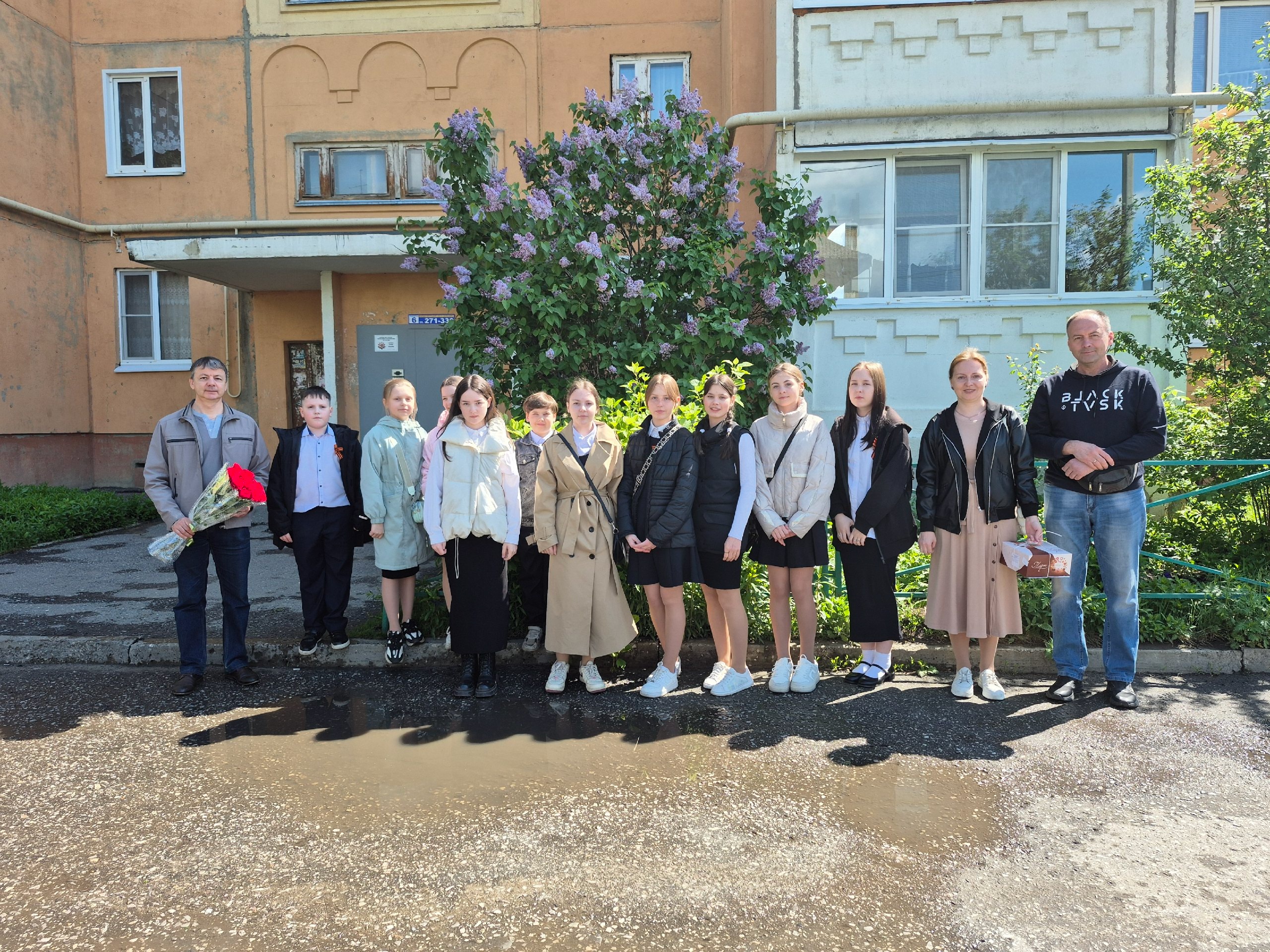 Иерей Сергий Карасёв с делегацией Никольского храма г.Пензы посетили ветерана войны