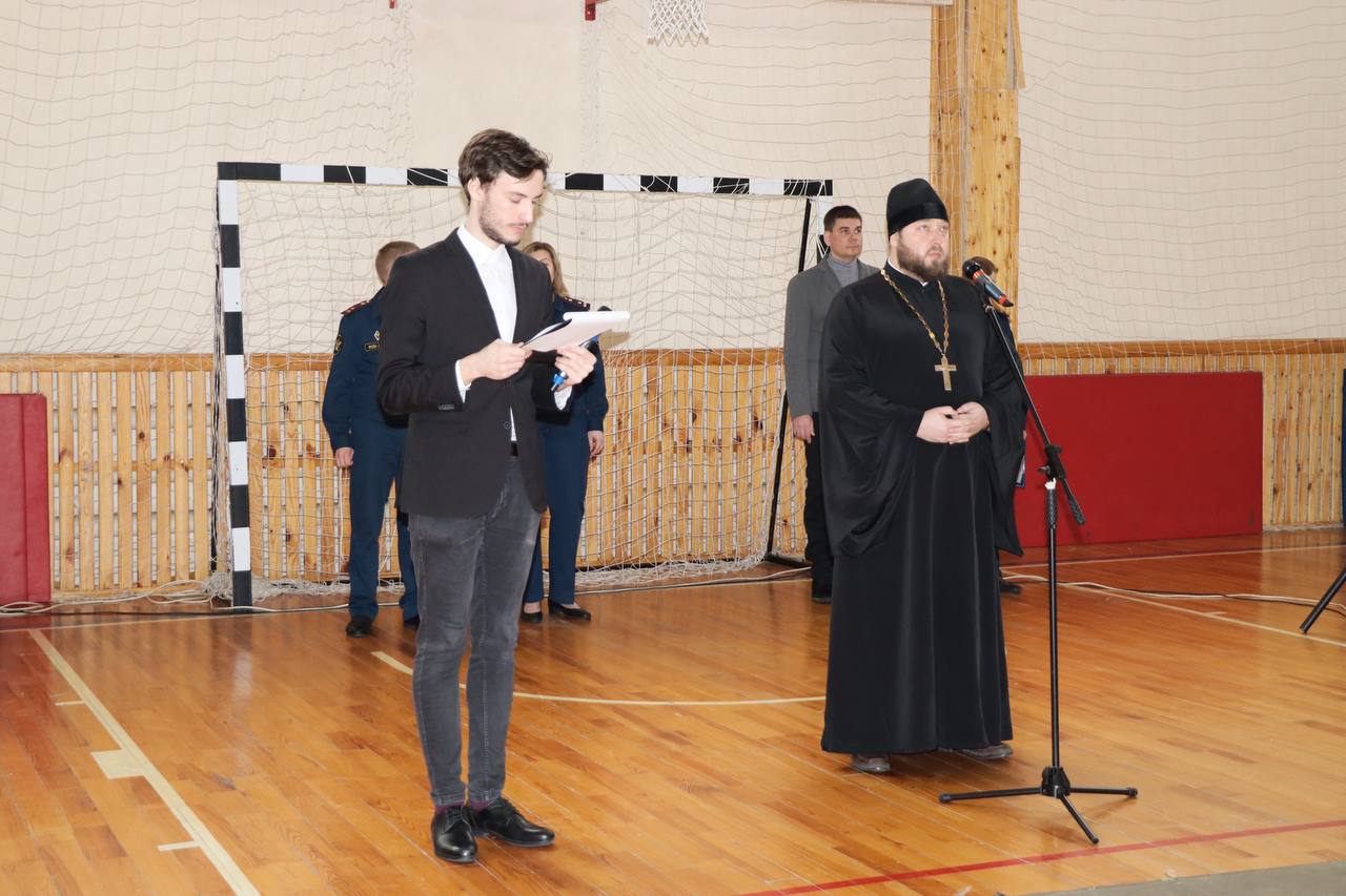 Протоиерей Антоний Шварев принял участие в открытии спартакиады допризывной молодежи г. Пензы в УФСИН России по Пензенской области