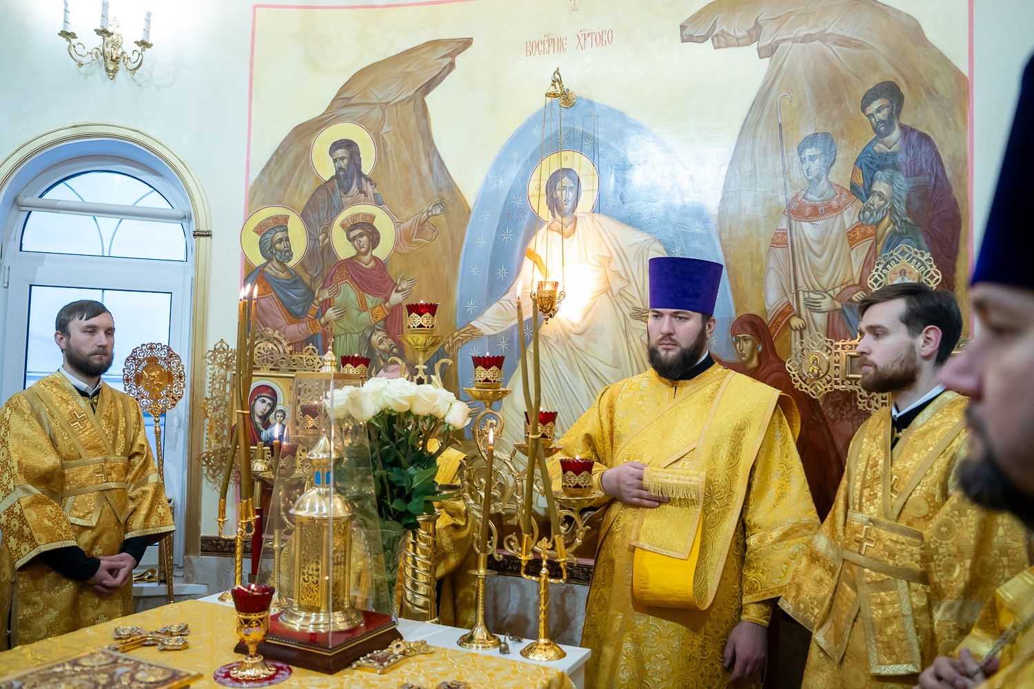 Митрополит Пензенский и Нижнеломовский Серафим совершил литургию в Троицком храме в Камайке