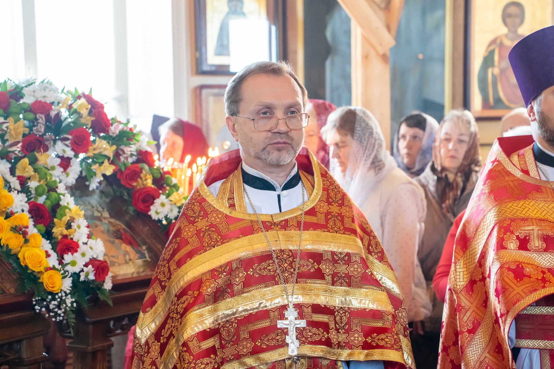 В день престольного праздника митрополит Серафим совершил литургию в нашем храме