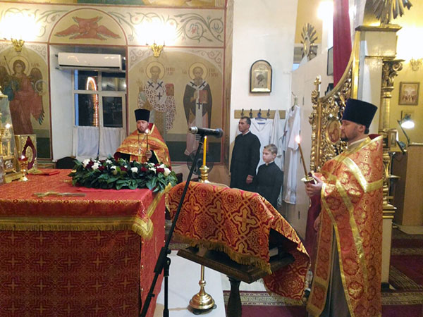 Всенощное бдение накануне Воздви́жения Честно́го и Животворящего Креста Господня
