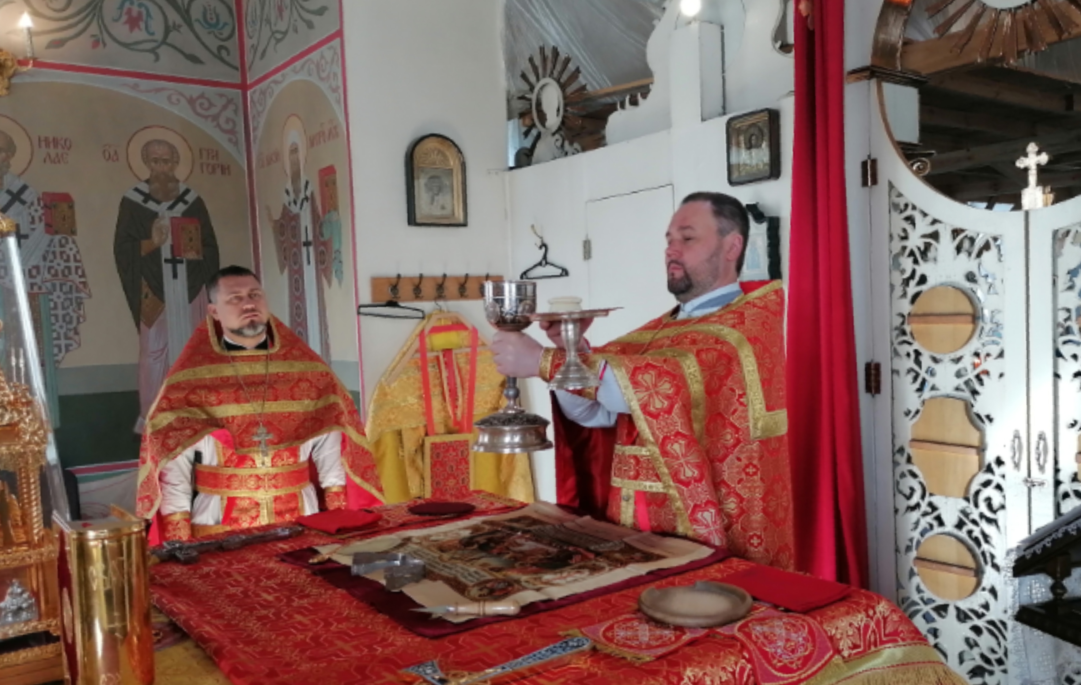 В день Усекновения главы Иоанна Предтечи протоиерей Александр Филиппов совершил литургию