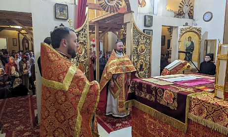 В праздник Светлого Христова Воскресения протоиерей Александр Филиппов совершил торжественное богослужение в нашем храме